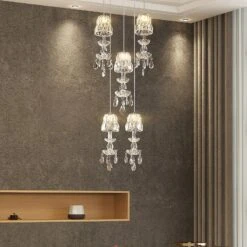 Lucande Yasanie LED-Pendelleuchte, 5-fl., Rund