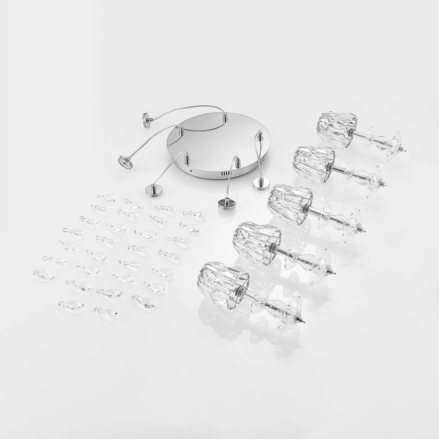 Lucande Yasanie LED-Pendelleuchte, 5-fl., Rund 11 Lucande Yasanie LED-Pendelleuchte, 5-fl., Rund – Bild 9