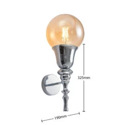 Lucande Gesja Wandlampe, Schirmlos, 1-fl., Chrom 17 Lucande Gesja Wandlampe, Schirmlos, 1-fl., Chrom -Lucande 9920019 6
