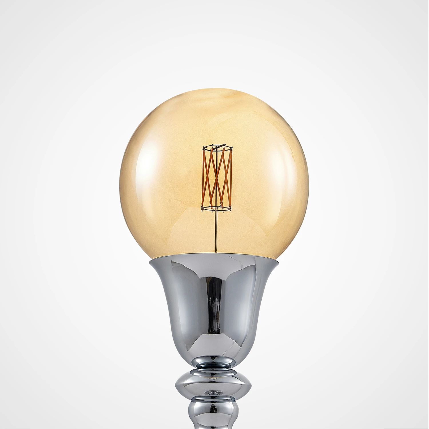 Lucande Gesja Tischleuchte, Schirmlos, Chrom 6 Lucande Gesja Tischleuchte, Schirmlos, Chrom – Bild 4