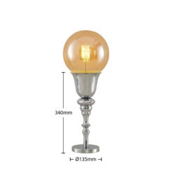 Lucande Gesja Tischleuchte, Schirmlos, Chrom 16 Lucande Gesja Tischleuchte, Schirmlos, Chrom -Lucande 9920021 5