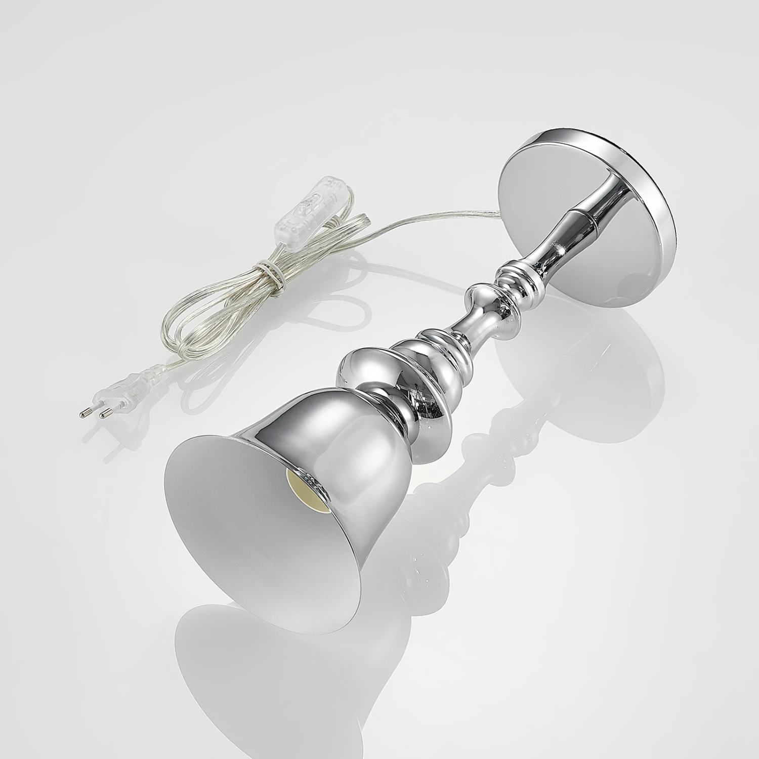 Lucande Gesja Tischleuchte, Schirmlos, Chrom 10 Lucande Gesja Tischleuchte, Schirmlos, Chrom – Bild 8