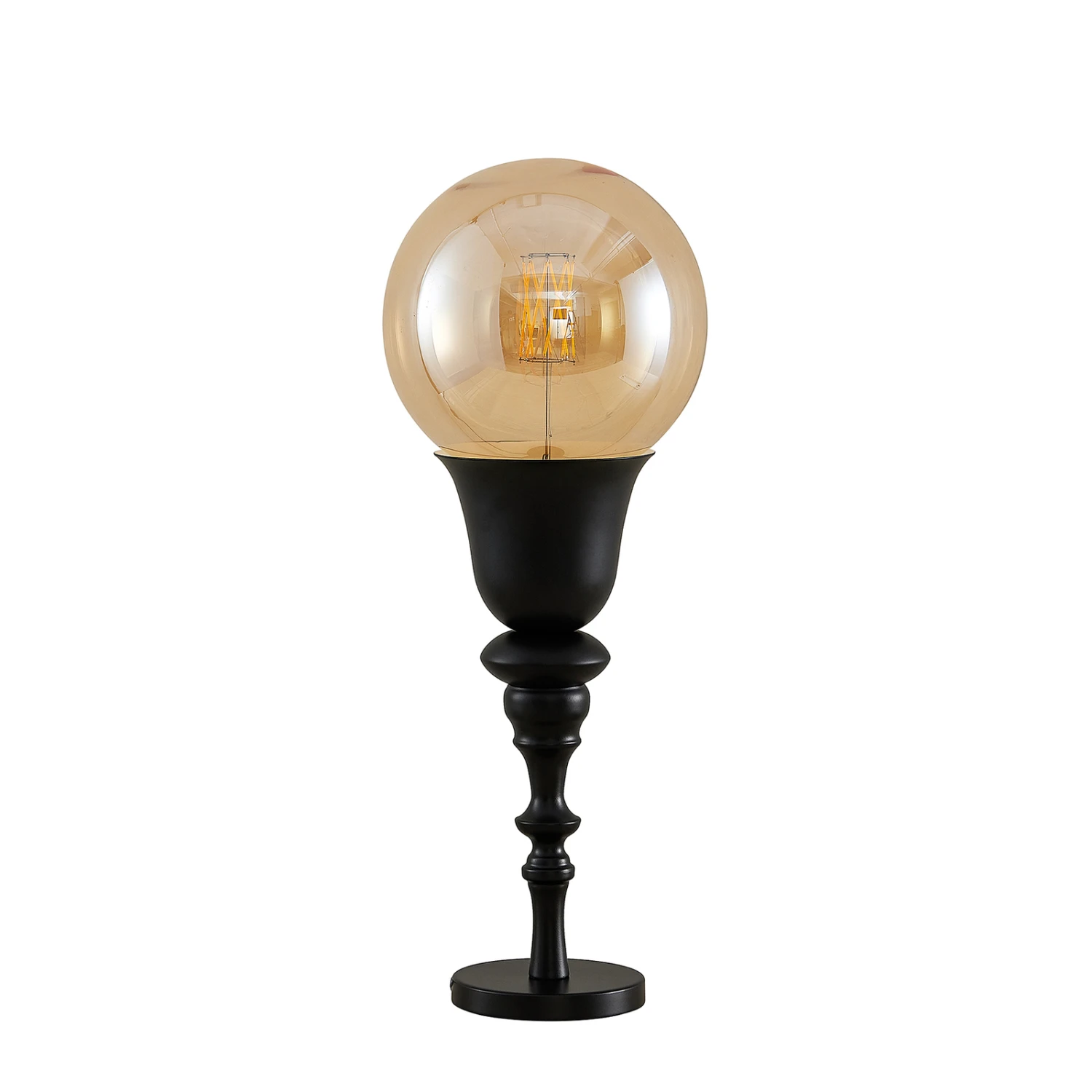 Lucande Gesja Tischleuchte, Schirmlos, Schwarz 7 Lucande Gesja Tischleuchte, Schirmlos, Schwarz – Bild 5