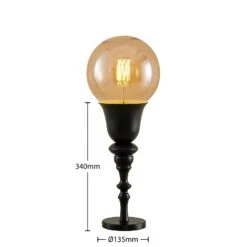 Lucande Gesja Tischleuchte, Schirmlos, Schwarz 16 Lucande Gesja Tischleuchte, Schirmlos, Schwarz -Lucande 9920022 5