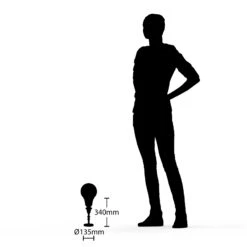 Lucande Gesja Tischleuchte, Schirmlos, Schwarz 17 Lucande Gesja Tischleuchte, Schirmlos, Schwarz -Lucande 9920022 6