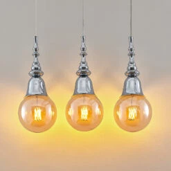 Lucande Gesja Pendellampe, 3-fl., Lang, Chrom 14 Lucande Gesja Pendellampe, 3-fl., Lang, Chrom -Lucande 9920023 3