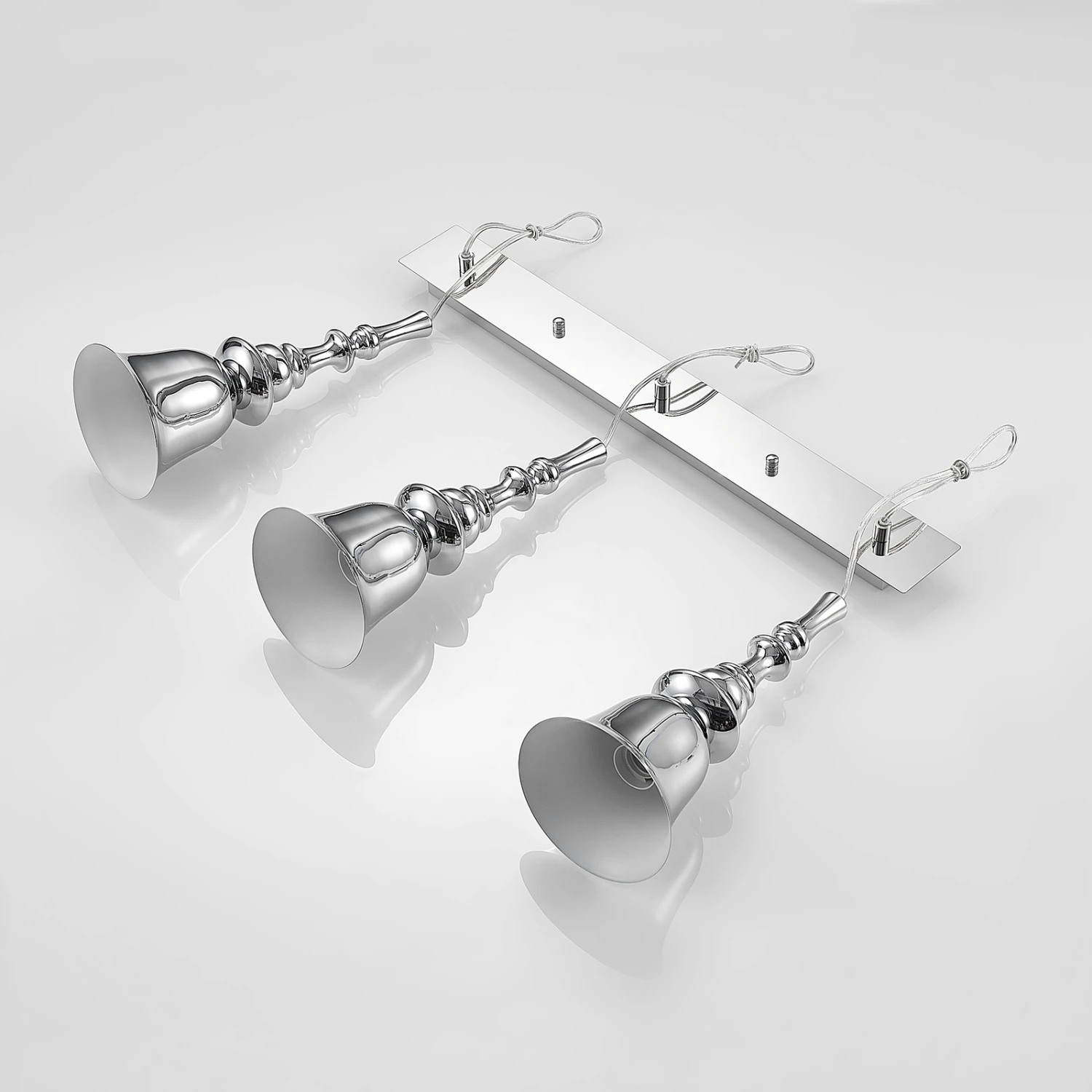 Lucande Gesja Pendellampe, 3-fl., Lang, Chrom 10 Lucande Gesja Pendellampe, 3-fl., Lang, Chrom – Bild 8