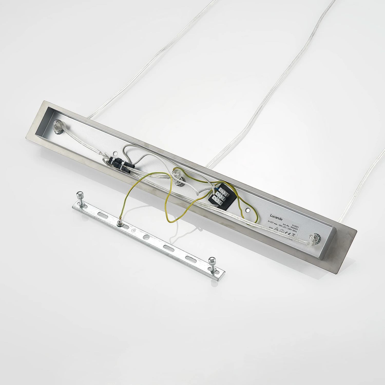 Lucande Gesja Pendellampe, 3-fl., Lang, Chrom 11 Lucande Gesja Pendellampe, 3-fl., Lang, Chrom – Bild 9