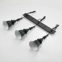 Lucande Gesja Pendellampe, 3-fl., Lang, Schwarz -Lucande 9920024 7