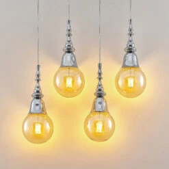 Lucande Gesja Pendellampe, 4-fl., Lang, Chrom 14 Lucande Gesja Pendellampe, 4-fl., Lang, Chrom -Lucande 9920025 3