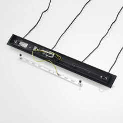 Lucande Gesja Pendellampe, 4-fl., Lang, Schwarz -Lucande 9920026 8