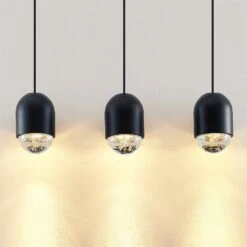 Lucande Amielle Pendellampe, Dreiflammig, Schwarz -Lucande 9920030 3