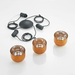 Lucande Serina Hängelampe, Dreiflammig Glas Kupfer 18 Lucande Serina Hängelampe, Dreiflammig Glas Kupfer -Lucande 9920033 7