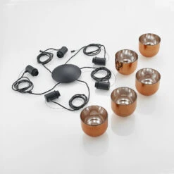 Lucande Serina Hängelampe, Fünfflammig Glas Kupfer 18 Lucande Serina Hängelampe, Fünfflammig Glas Kupfer -Lucande 9920035 7