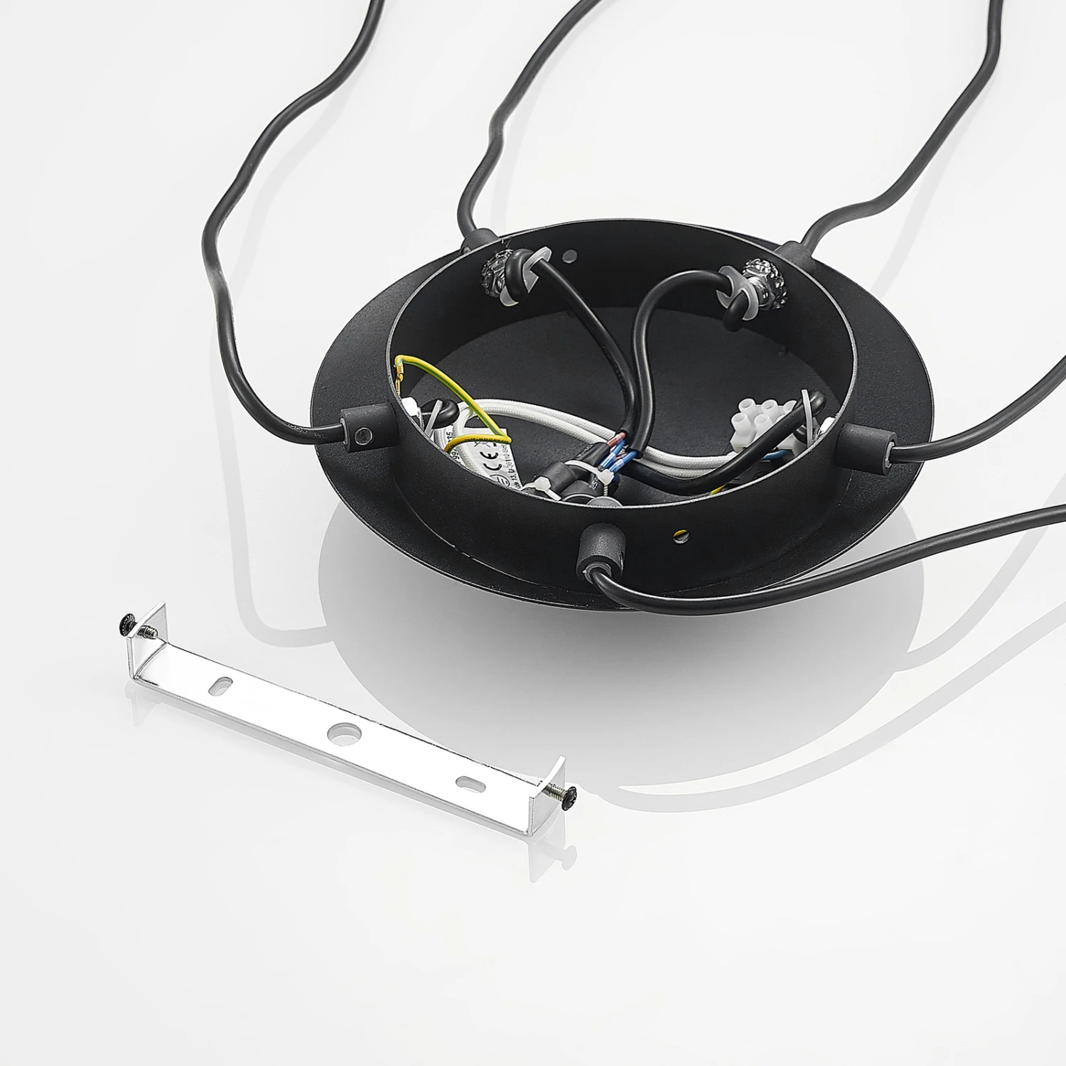 Lucande Serina Hängelampe, Fünfflammig Glas Kupfer 11 Lucande Serina Hängelampe, Fünfflammig Glas Kupfer – Bild 9