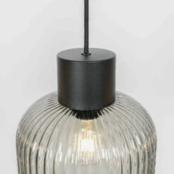 Lucande Lomeris Hängelampe, 3-fl, Lang, Rauchgrau -Lucande 9920038 6