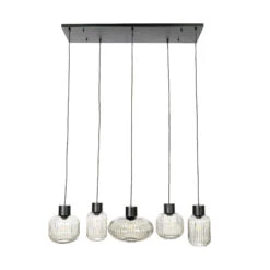 Lucande Lomeris Hängelampe, Fünfflammig, Rauchgrau 12 Lucande Lomeris Hängelampe, Fünfflammig, Rauchgrau -Lucande 9920042 2