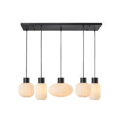 Lucande Lomeris Hängelampe, Fünfflammig, Weiß -Lucande 9920043 2