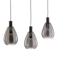 Lucande Marvelos Rauchglas-Hängelampe, Dreiflammig -Lucande 9920046 4