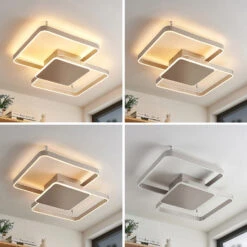 Lucande Kadira LED-Deckenlampe, 70 Cm, Nickel -Lucande 9922002 1