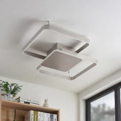 Lucande Kadira LED-Deckenlampe, 70 Cm, Nickel -Lucande 9922002 2