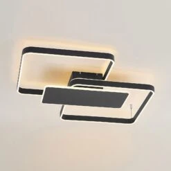 Lucande Kadira LED-Deckenlampe, 80 Cm, Schwarz -Lucande 9922003 5