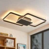 Lucande Kadira LED-Deckenlampe, 102 Cm, Schwarz -Lucande 9922005