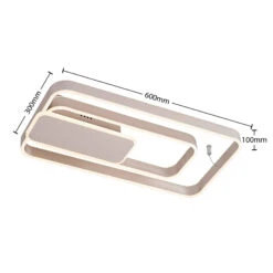 Lucande Kadira LED-Deckenlampe, 60 Cm, Nickel -Lucande 9922008 4