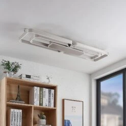 Lucande Kadira LED-Deckenlampe, 120 Cm, Nickel -Lucande 9922010 2