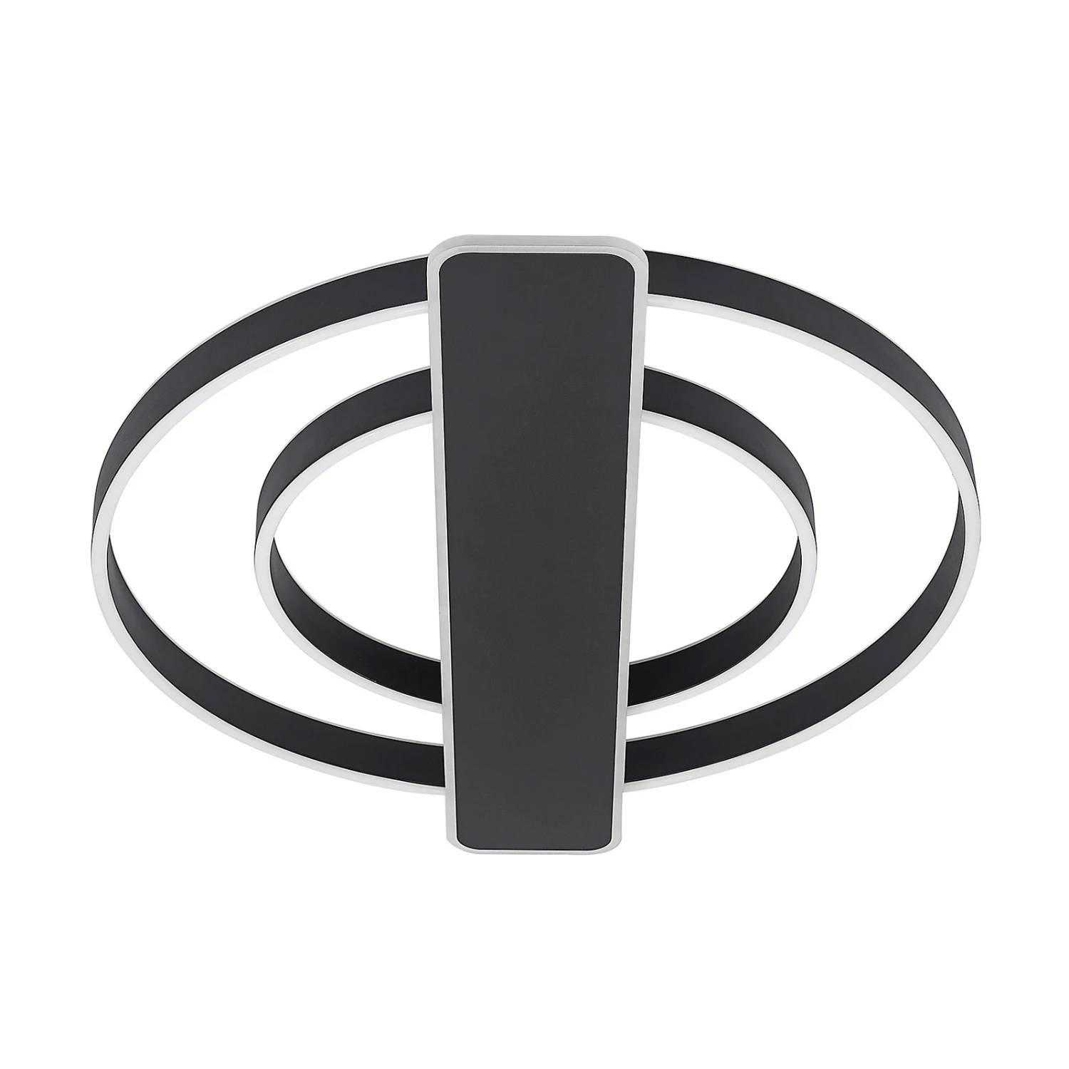 Lucande Linetti LED-Deckenlampe Rund Schwarz 6 Lucande Linetti LED-Deckenlampe Rund Schwarz – Bild 4