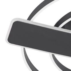 Lucande Linetti LED-Deckenlampe Rund Schwarz 17 Lucande Linetti LED-Deckenlampe Rund Schwarz -Lucande 9922011 6