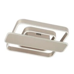 Lucande Linetti LED-Deckenlampe Eckig Nickel 40cm -Lucande 9922016 4