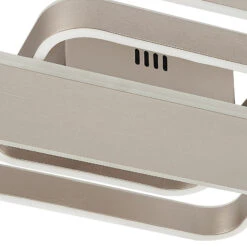 Lucande Linetti LED-Deckenlampe Eckig Nickel 40cm -Lucande 9922016 7