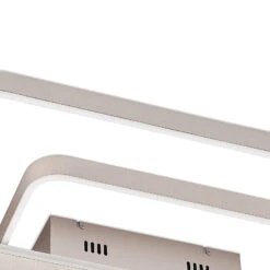 Lucande Linetti LED-Deckenlampe Eckig Nickel 70cm -Lucande 9922018 7