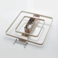 Lucande Linetti LED-Deckenlampe Eckig Nickel 70cm -Lucande 9922018 8