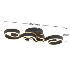 Lucande Admira LED-Deckenlampe, 51,7 Cm Schwarz -Lucande 9922021 4