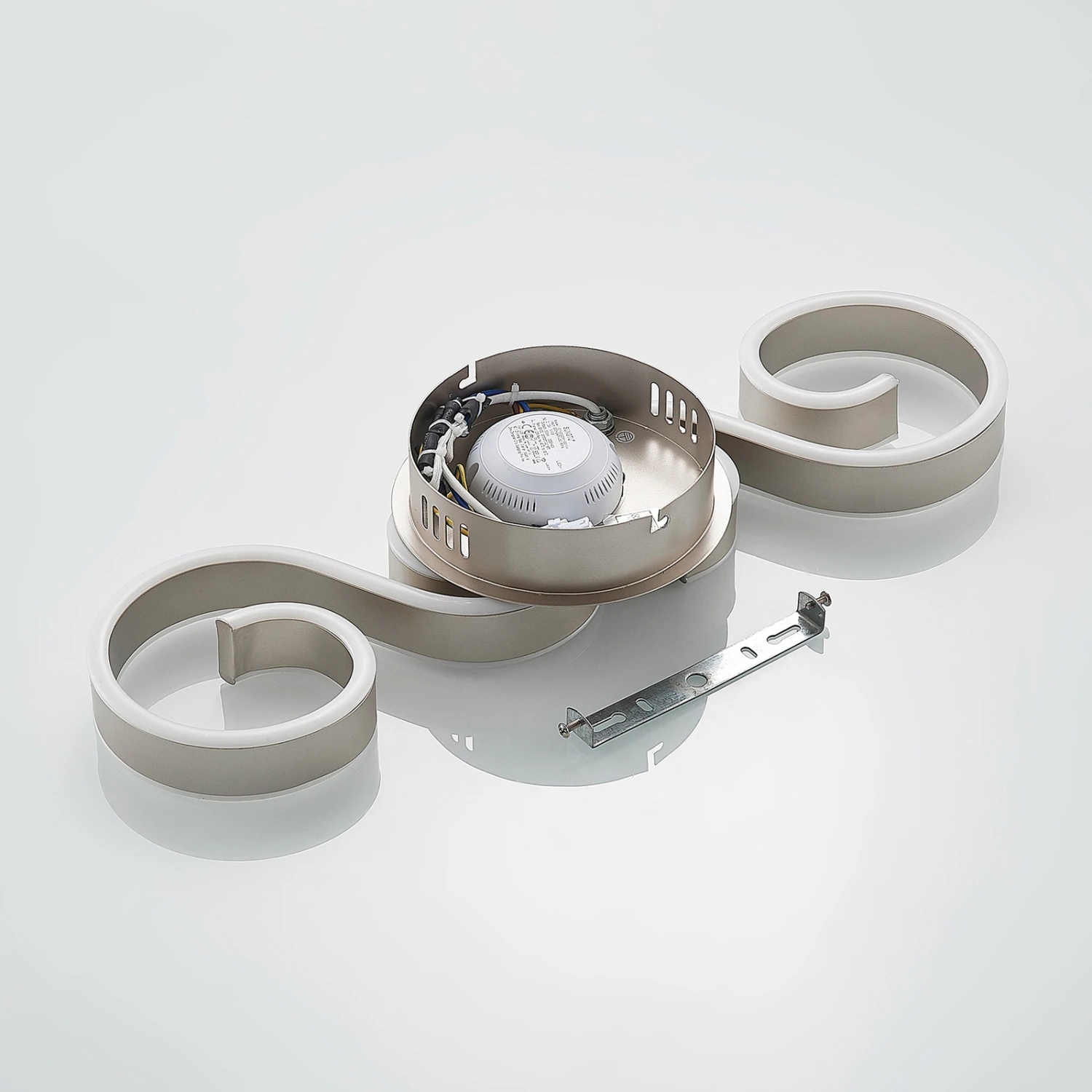 Lucande Admira LED-Deckenlampe, 51,7 Cm Nickel 11 Lucande Admira LED-Deckenlampe, 51,7 Cm Nickel – Bild 9