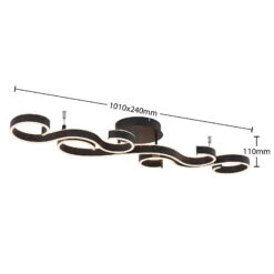 Lucande Admira LED-Deckenlampe, 101 Cm Schwarz -Lucande 9922023 4