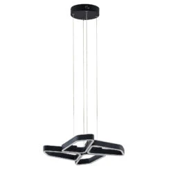 Lucande Quinn LED-Hängelampe, Vierflammig Schwarz -Lucande 9922027 2