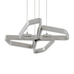 Lucande Quinn LED-Hängelampe, Vierflammig Nickel -Lucande 9922028 5