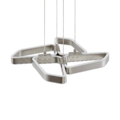 Lucande Quinn LED-Hängelampe, Vierflammig Nickel -Lucande 9922028 6