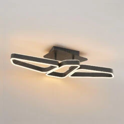 Lucande Quinn LED-Deckenlampe, Dreiflammig Schwarz 15 Lucande Quinn LED-Deckenlampe, Dreiflammig Schwarz -Lucande 9922031 4