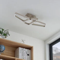 Lucande Quinn LED-Deckenlampe, Dreiflammig Nickel 13 Lucande Quinn LED-Deckenlampe, Dreiflammig Nickel -Lucande 9922032 2