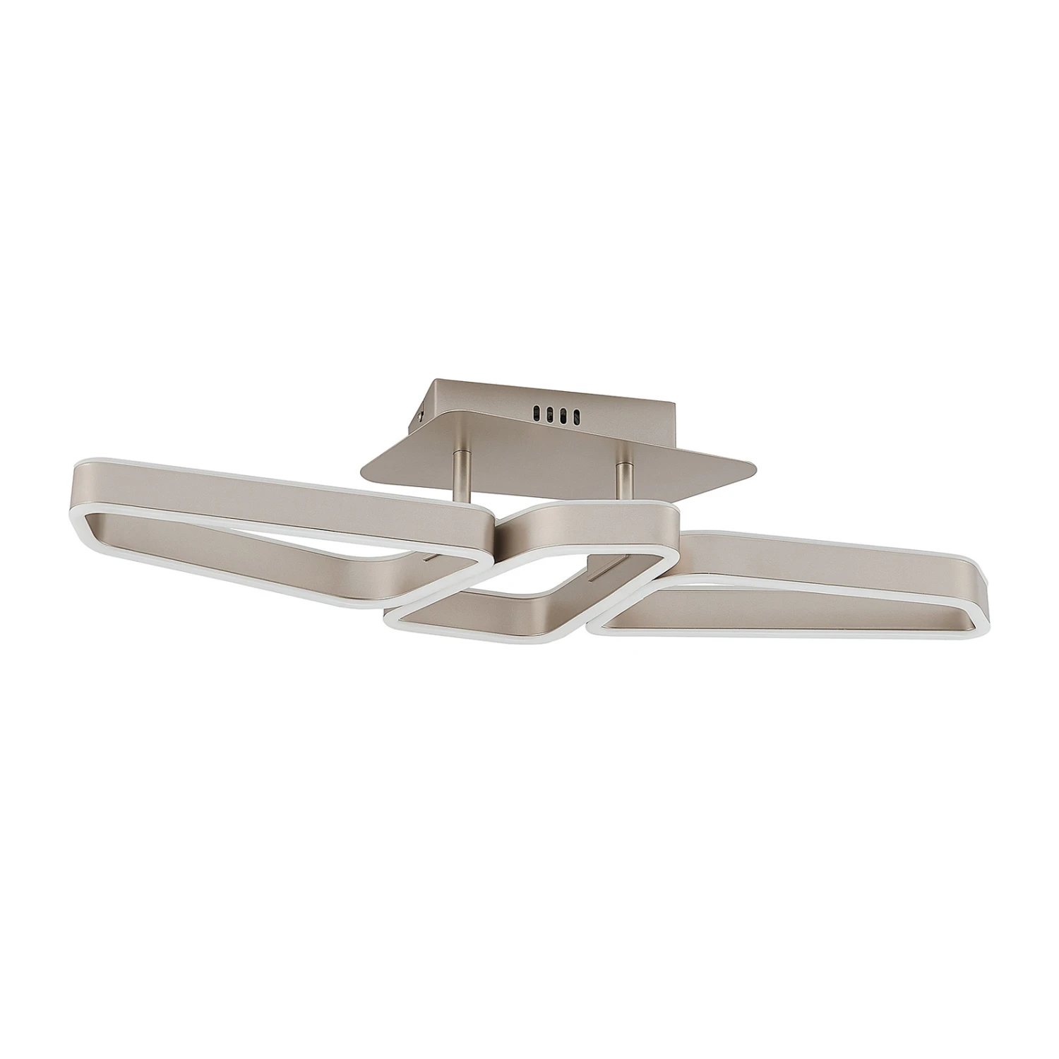 Lucande Quinn LED-Deckenlampe, Dreiflammig Nickel 6 Lucande Quinn LED-Deckenlampe, Dreiflammig Nickel – Bild 4