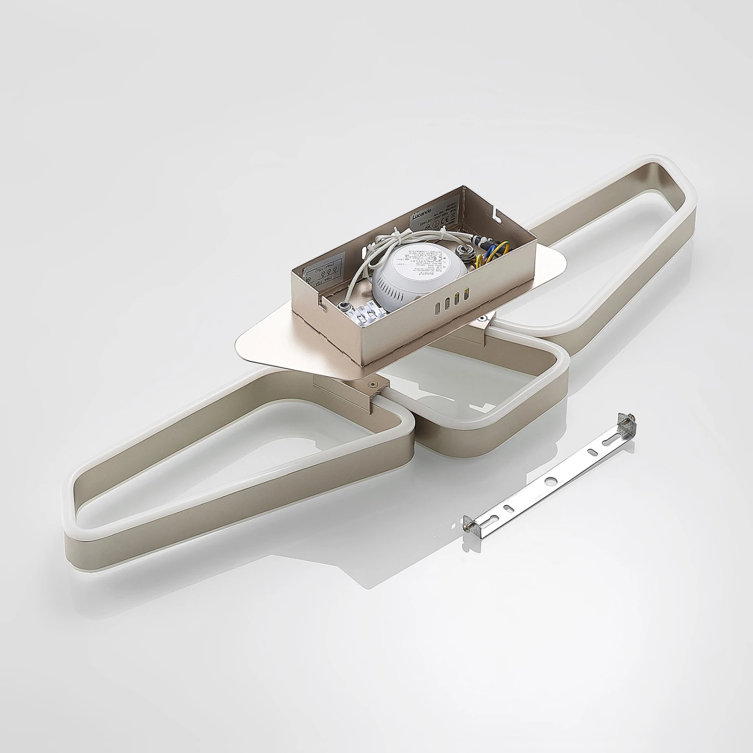 Lucande Quinn LED-Deckenlampe, Dreiflammig Nickel 11 Lucande Quinn LED-Deckenlampe, Dreiflammig Nickel – Bild 9