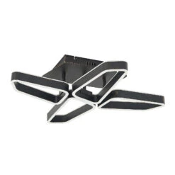 Lucande Quinn LED-Deckenlampe,vierflammig Schwarz -Lucande 9922033 3