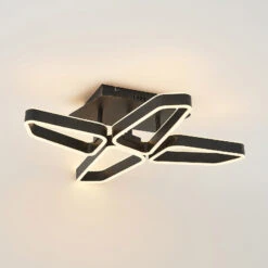 Lucande Quinn LED-Deckenlampe,vierflammig Schwarz -Lucande 9922033 5