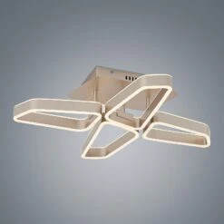 Lucande Quinn LED-Deckenlampe, Vierflammig Nickel -Lucande 9922034 6