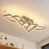 Lucande Quinn LED-Deckenlampe, Fünfflammig Nickel -Lucande 9922036