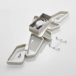 Lucande Quinn LED-Deckenlampe, Fünfflammig Nickel -Lucande 9922036 8